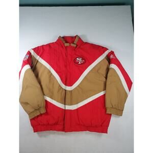 Vintage San Francisco 49ers Apex One Authentic Pro Line Puffer Jacket XL